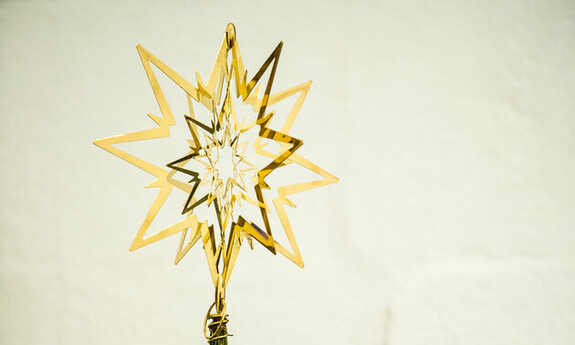 Billede af juletræstop med stjerne