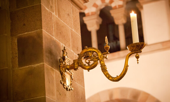 Billede af lys i Ribe Domkirke