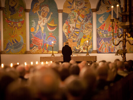 Billede af prædiken i Ribe Domkirke